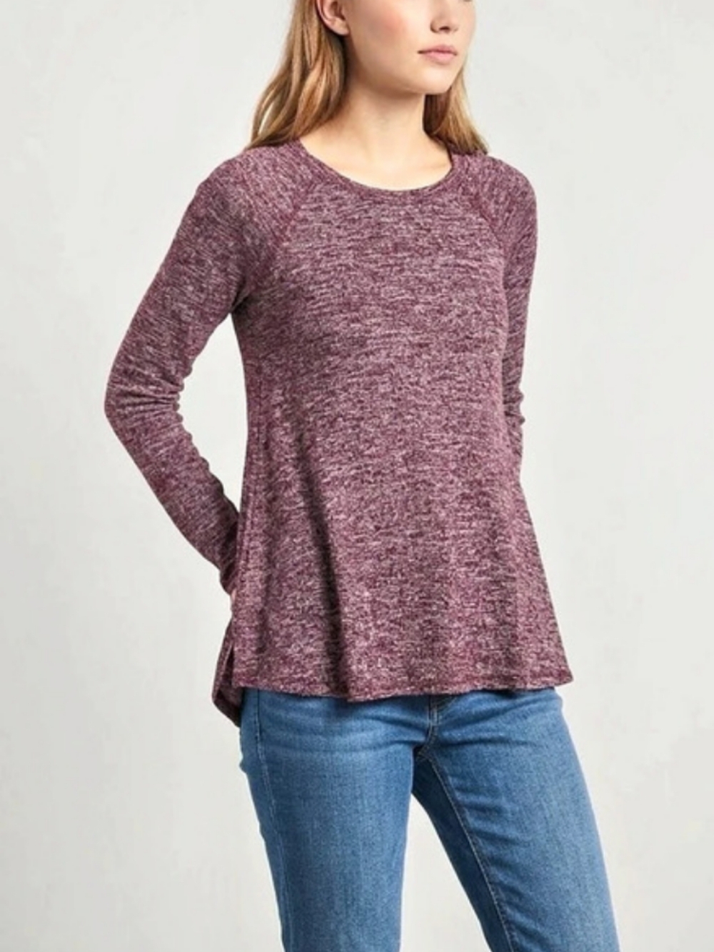 Hollister Women's Long Sleeve Top in Purple Size XS